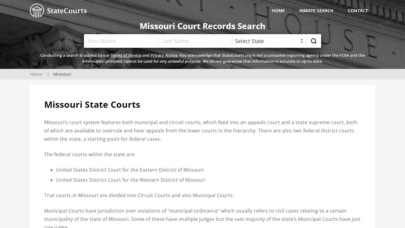 Missouri Court Records - MO State Courts